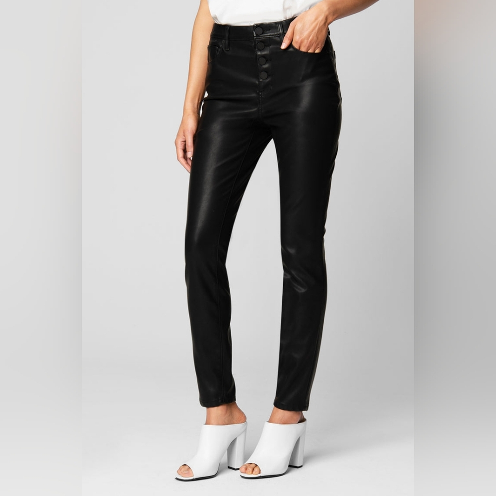 Blank NYC Black Leather like Skinny Pant 27
